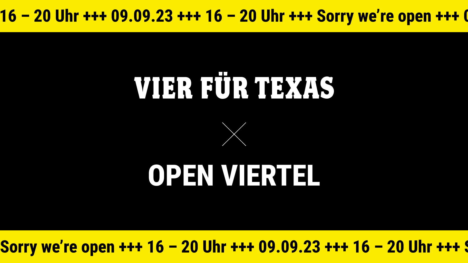 Logo Vier für Texas x Open Viertel